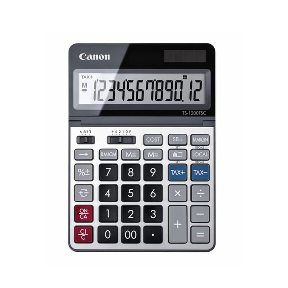 Φωτογραφία προϊόντος: CANON TS-1200TSCDBL 12-DIGIT CALCULATOR (2468C002AA) (CANTS1200TSC)