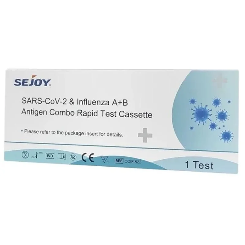 Φωτογραφία προϊόντος: Sejoy Sars-CoV-2 & Influenza A+B Antigen Combo Rapid Test Αυτοδιαγνωστικό Ρινικό Τεστ Ταχείας Ανίχνευσης Covid-19 & Γρίπης Α+Β 1 Τμχ