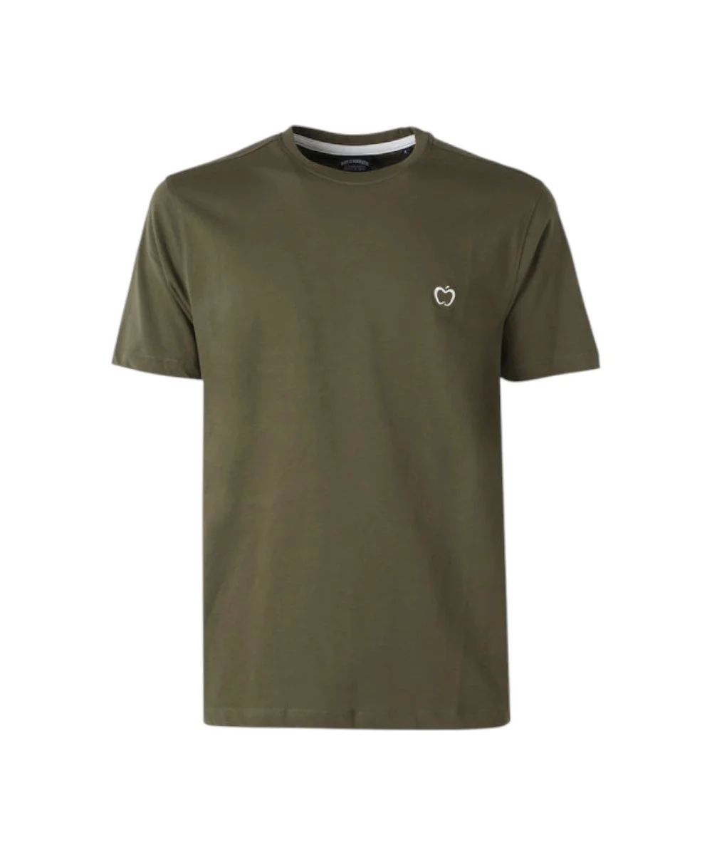 Φωτογραφία προϊόντος: Baci & Abbracci - Ανδρικό T-shirt Crew Neck with Logo BAM3381-MILITA Χακί