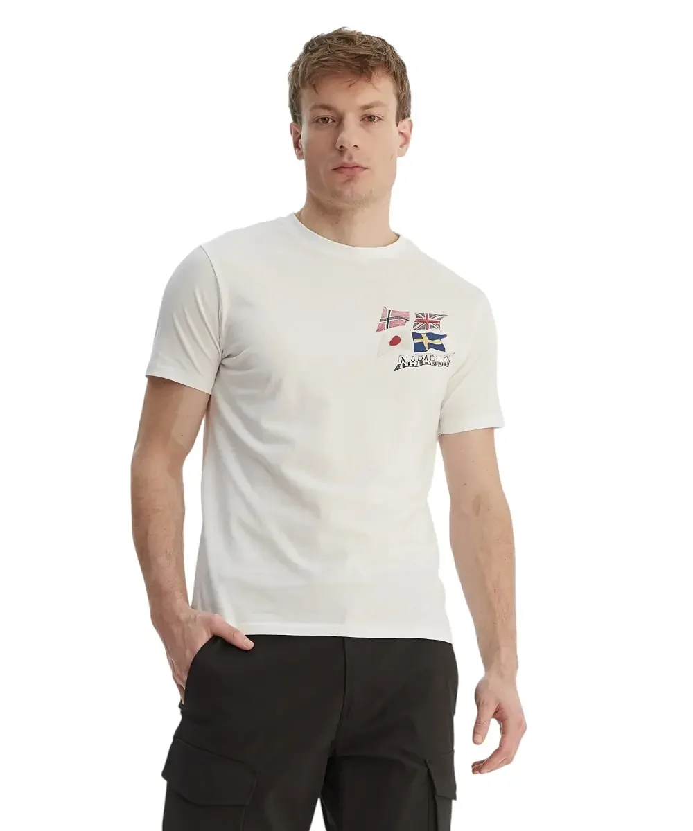 Φωτογραφία προϊόντος: Napapijri - Ανδρικό T-shirt S-Mahsa SS NP0A4FZB-002 Λευκό