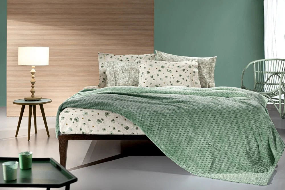 Φωτογραφία προϊόντος: Guy Laroche Κουβέρτα Fleece Μονή 160x220 Rombus Olive