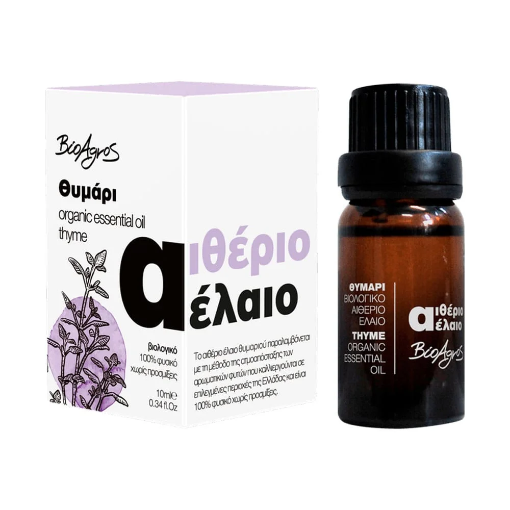 Φωτογραφία προϊόντος: Bioagros Αιθέριο Έλαιο Θυμάρι 10mL Βιοαγρός Bio - 121041510 Ελλάδα Βιολογικό προϊόν