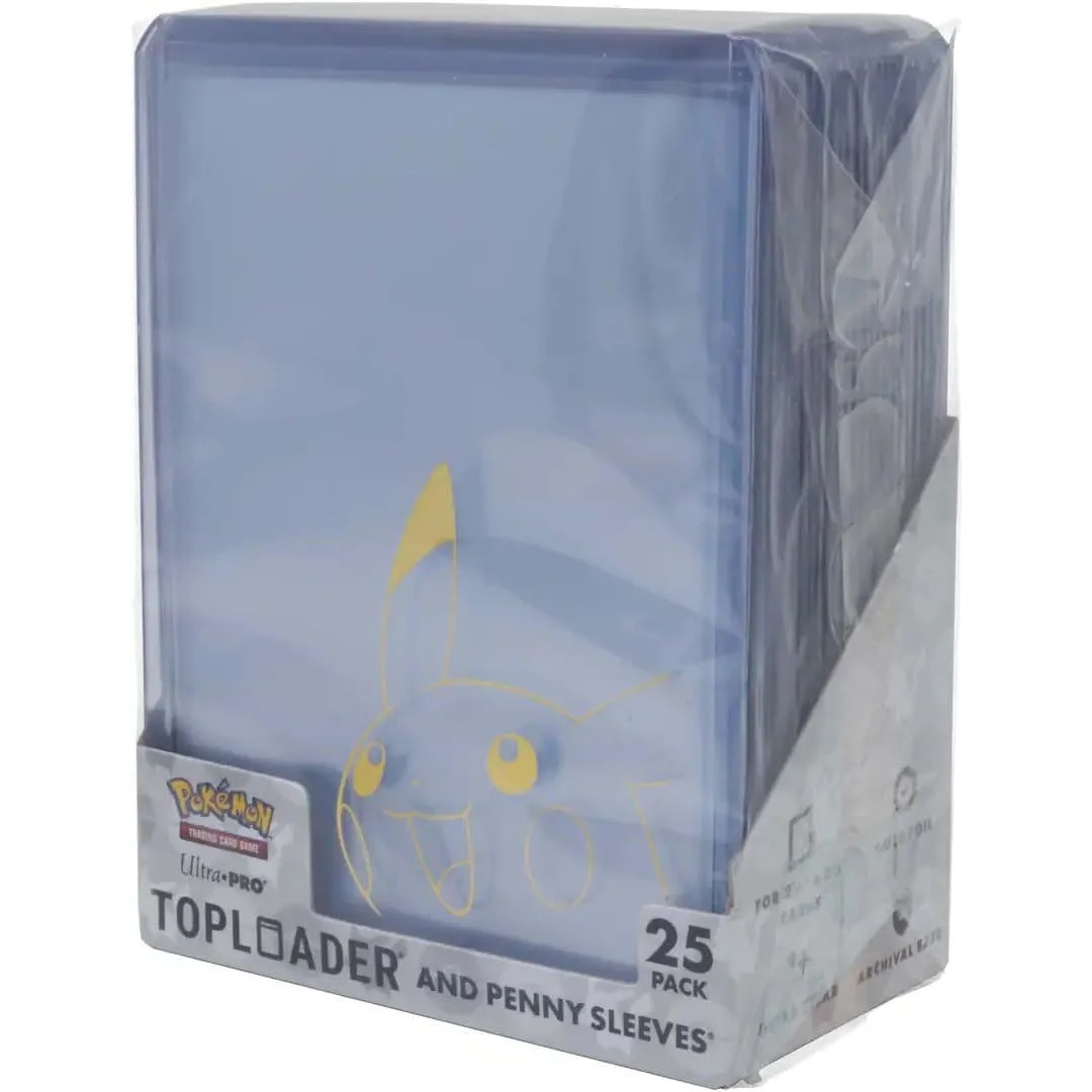 Φωτογραφία προϊόντος: Ultra PRO International Toploader and Penny Sleeves Up Pikachu Combo Pack for TCG 25 Pack
