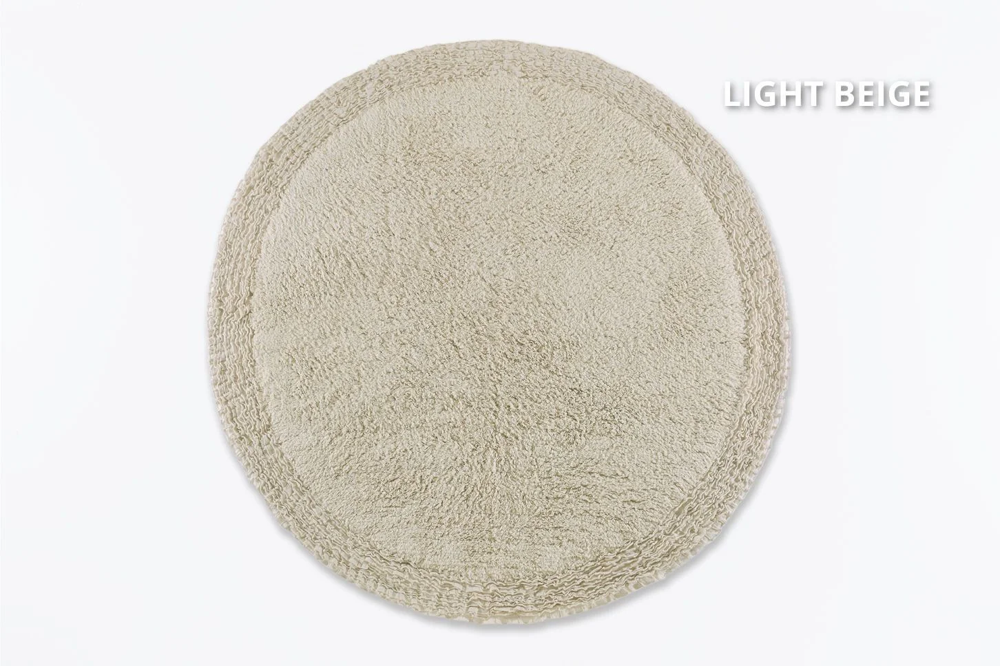 Φωτογραφία προϊόντος: Down Town Πατάκι Frill Στρογγυλό Light Beige