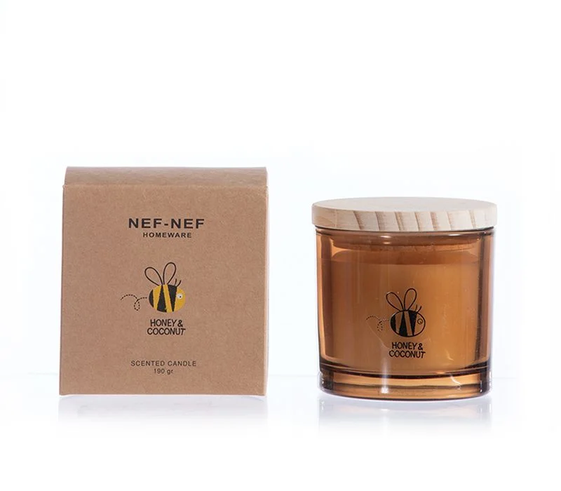 Φωτογραφία προϊόντος: Nef-Nef Homeware ΑΡΩΜΑΤΙΚΟ ΚΕΡΙ HONEY COCONUT 190 gr BROWN