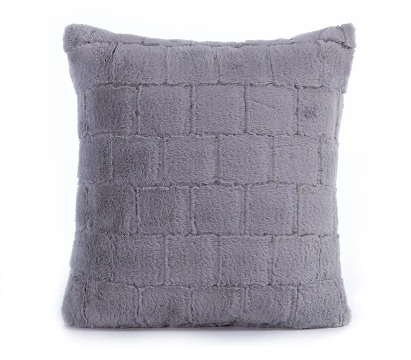 Φωτογραφία προϊόντος: Nef-Nef Homeware Nef Nef Διακοσμητικο Μαξιλαρι Rabbit Fur Barlow 45x45 Grey