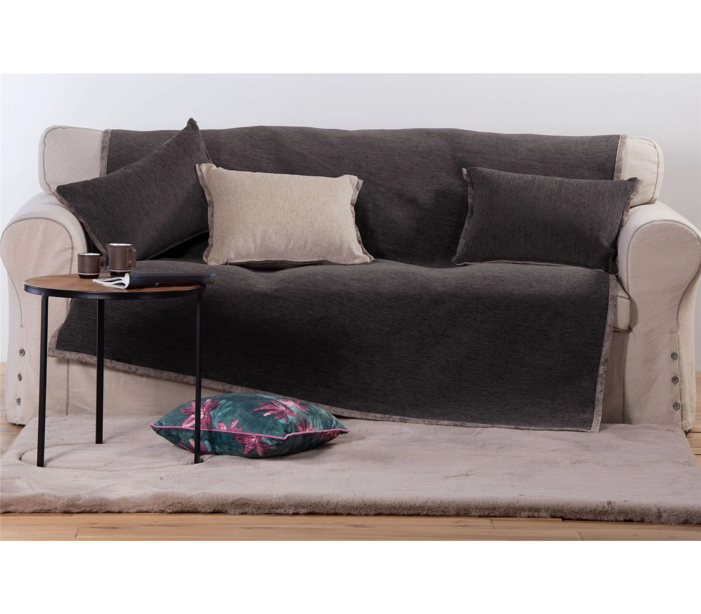 Φωτογραφία προϊόντος: Nef-Nef Homeware ΡΙΧΤΑΡΙ ΑΚΡ-ΠΟΛ NEW TANGER 180X250 GRAFFITE/ECRU