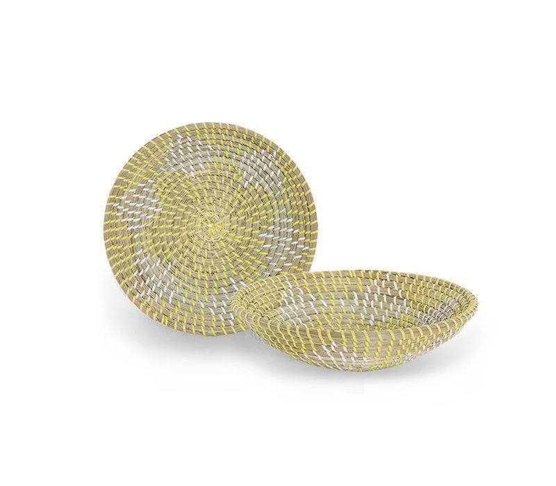Φωτογραφία προϊόντος: Nef-Nef Homeware Nef Nef Πιατο Τοιχου Seagrass Bangor D.28x6 Yellow