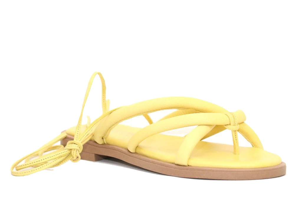 Φωτογραφία προϊόντος: Anteos Shoes Γυναικεία Σανδάλια Anteos 22489 Κίτρινο Δέρμα