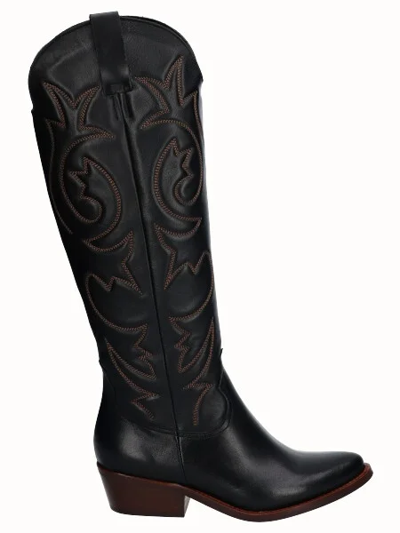 Φωτογραφία προϊόντος: Viguera Shoes Viguera 8221 Γυναικεία Μπότα Cowboy από Δέρμα σε Μαύρο χρώμα