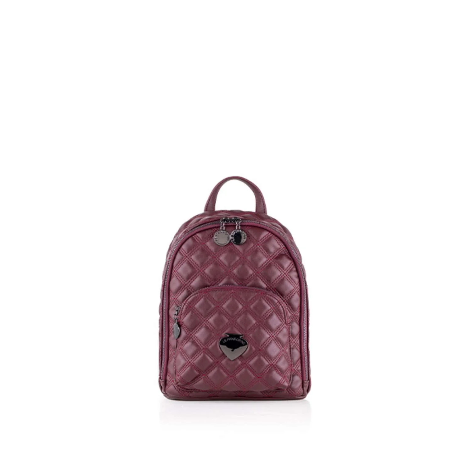 Φωτογραφία προϊόντος: Σακίδιο πλάτης LE PANDORINE VICKY Mini Backpack Quilted MONDO 22XAILAI-03 Bordeaux