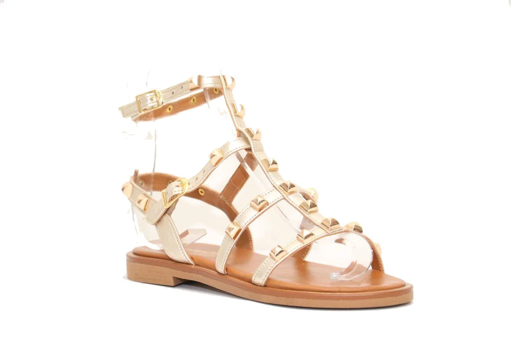 Φωτογραφία προϊόντος: Anteos Shoes Γυναικεία Σανδάλια Anteos 17175 Πλατίνα Δέρμα