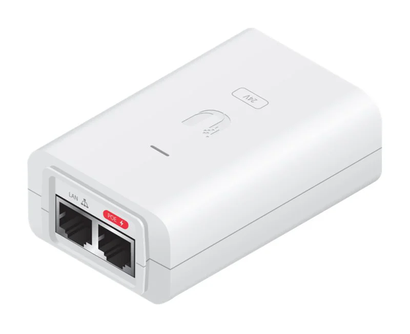 Φωτογραφία προϊόντος: UBIQUITI PoE adapter POE-24-24W-G-WH, 24VDC, 24W, Gbit