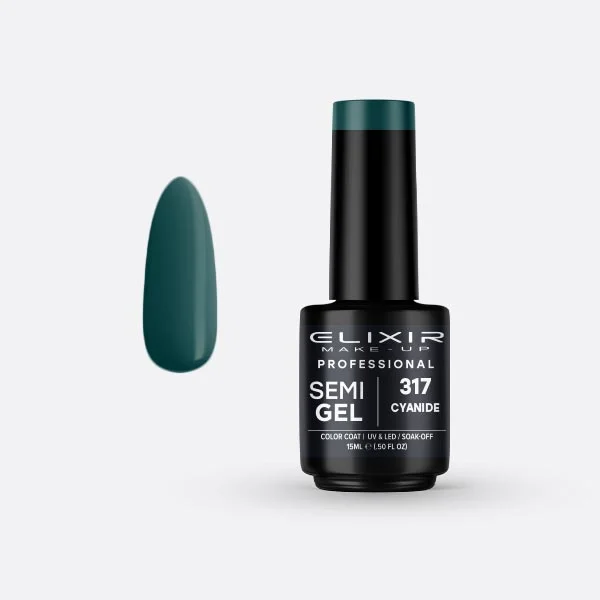Φωτογραφία προϊόντος: Elixir Ημιμόνιμο βερνίκι 15ml 317 (Cyanide)