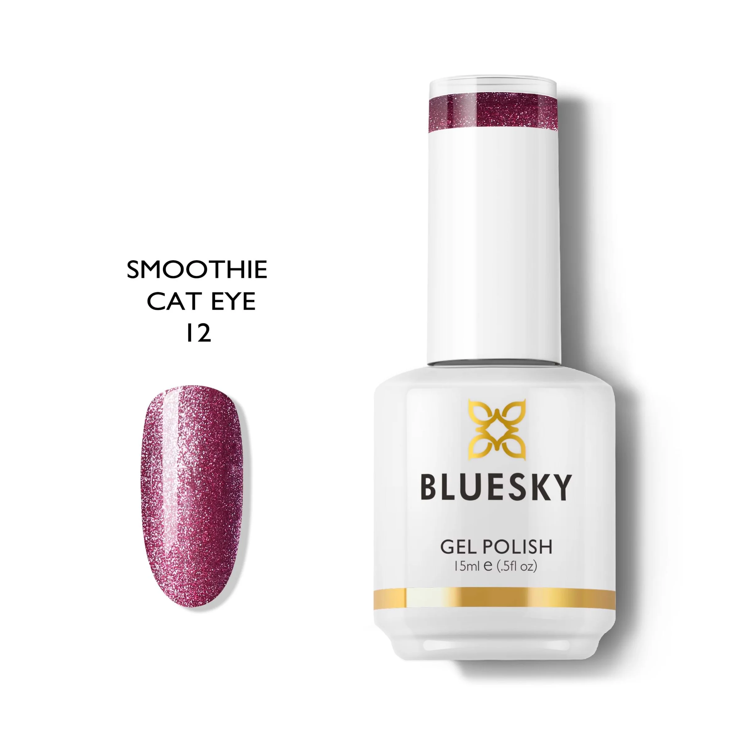 Φωτογραφία προϊόντος: Bluesky Gel Polish Smoothie Cat Eye 12 15ml