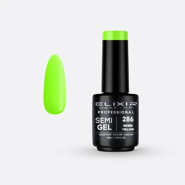 Φωτογραφία προϊόντος: Elixir Ημιμόνιμο βερνίκι 15ml 286 (GreenYellow)