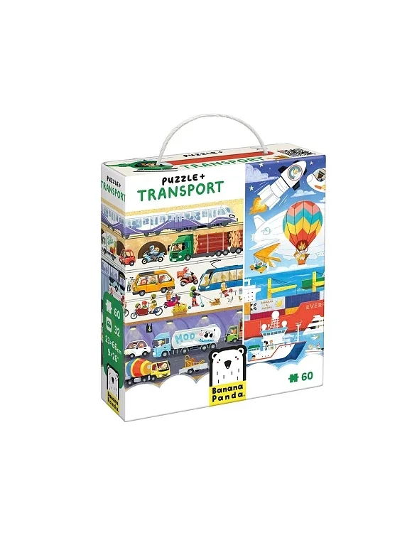 Φωτογραφία προϊόντος: Παιδικό Παζλ Banana Panda Puzzle + Transport 4+ ΠΟΛΥΧΡΩΜΟ