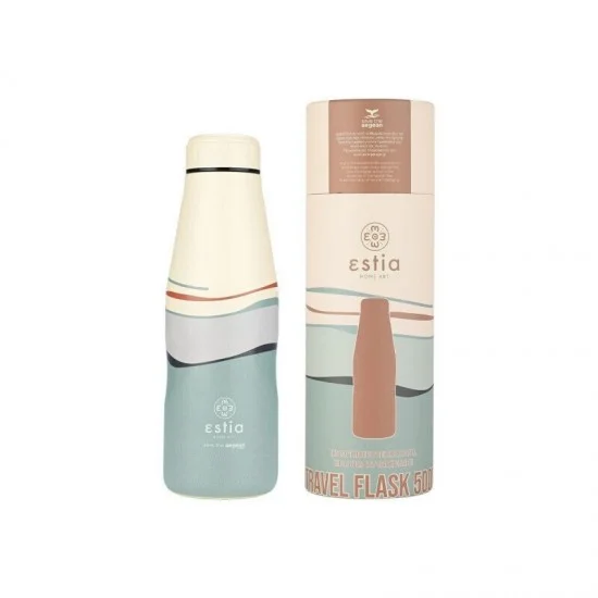 Φωτογραφία προϊόντος: Estia Home Art Estia Travel Flask Save the Aegean Μπουκάλι Θερμός Ανοξείδωτο BPA Free 500ml Ecozen Horizon 01-22204