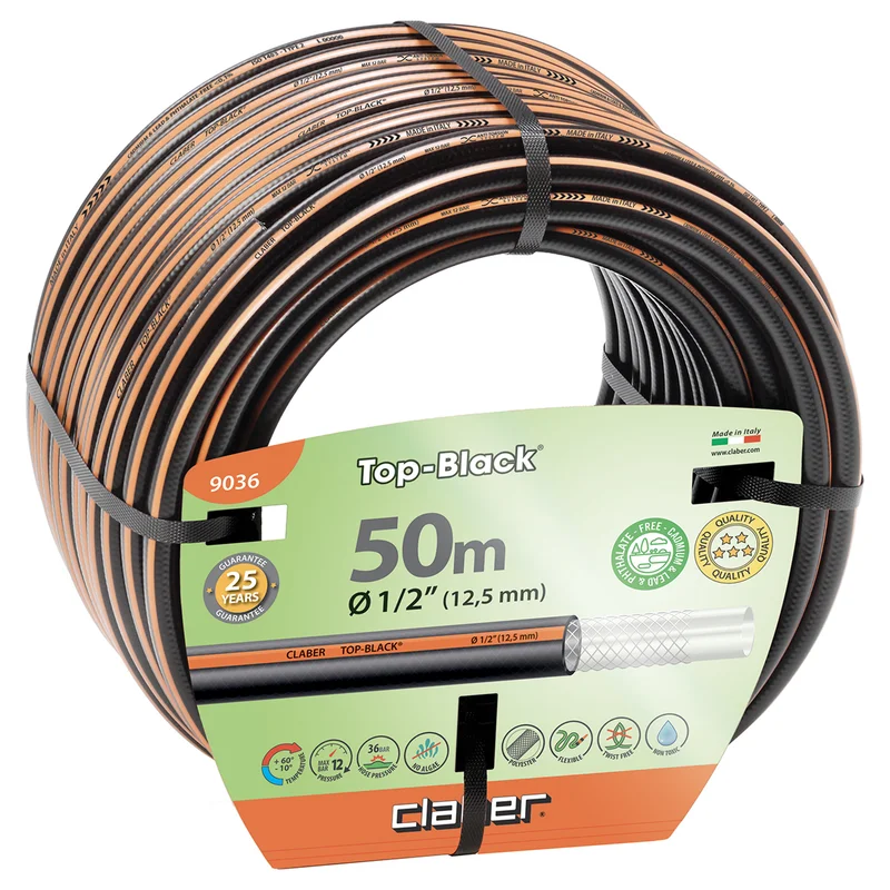 Φωτογραφία προϊόντος: Λάστιχο Νερού Top Black 1/2" 50m CLABER (9036)