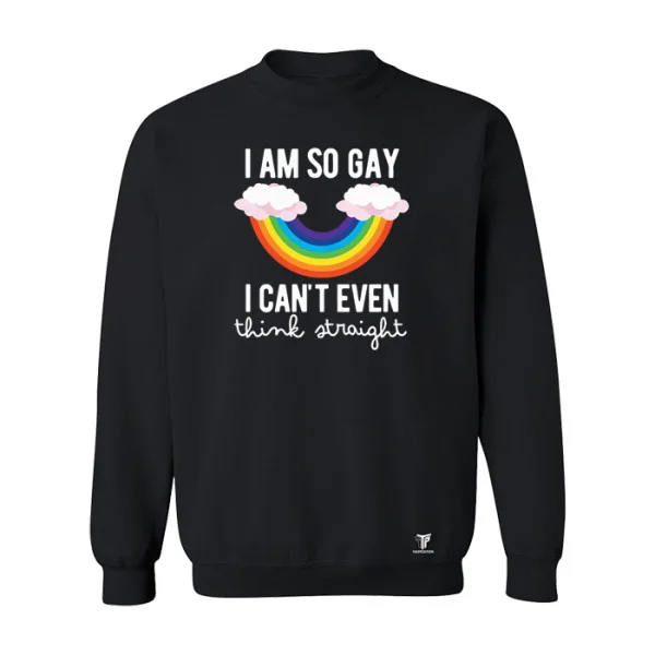 Φωτογραφία προϊόντος: Φούτερ Cant think Straight Μαύρο – Takeposition Pride Edition (Ενηλίκων)