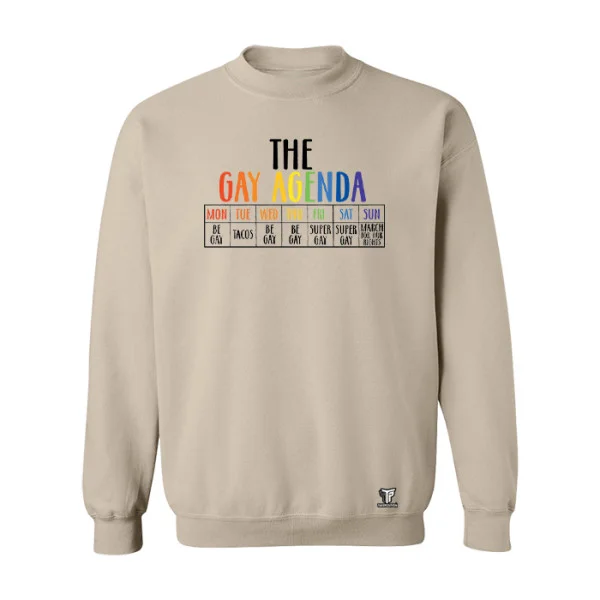 Φωτογραφία προϊόντος: Φούτερ The Gay Agenda Μπεζ – Takeposition Pride Edition (Ενηλίκων)