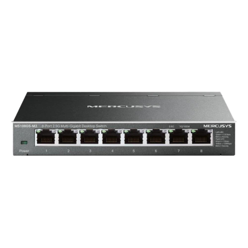 Φωτογραφία προϊόντος: Mercusys 8-Port 2.5G Multi-Gigabit Desktop Switch (MS108GS-M2) (MERMS108GS-M2)