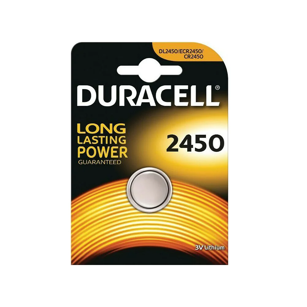 Φωτογραφία προϊόντος: Duracell Electronics Μπαταρία Λιθίου Ρολογιών CR2450 3V 1τμχ (DECR2450)(DURDECR2450)