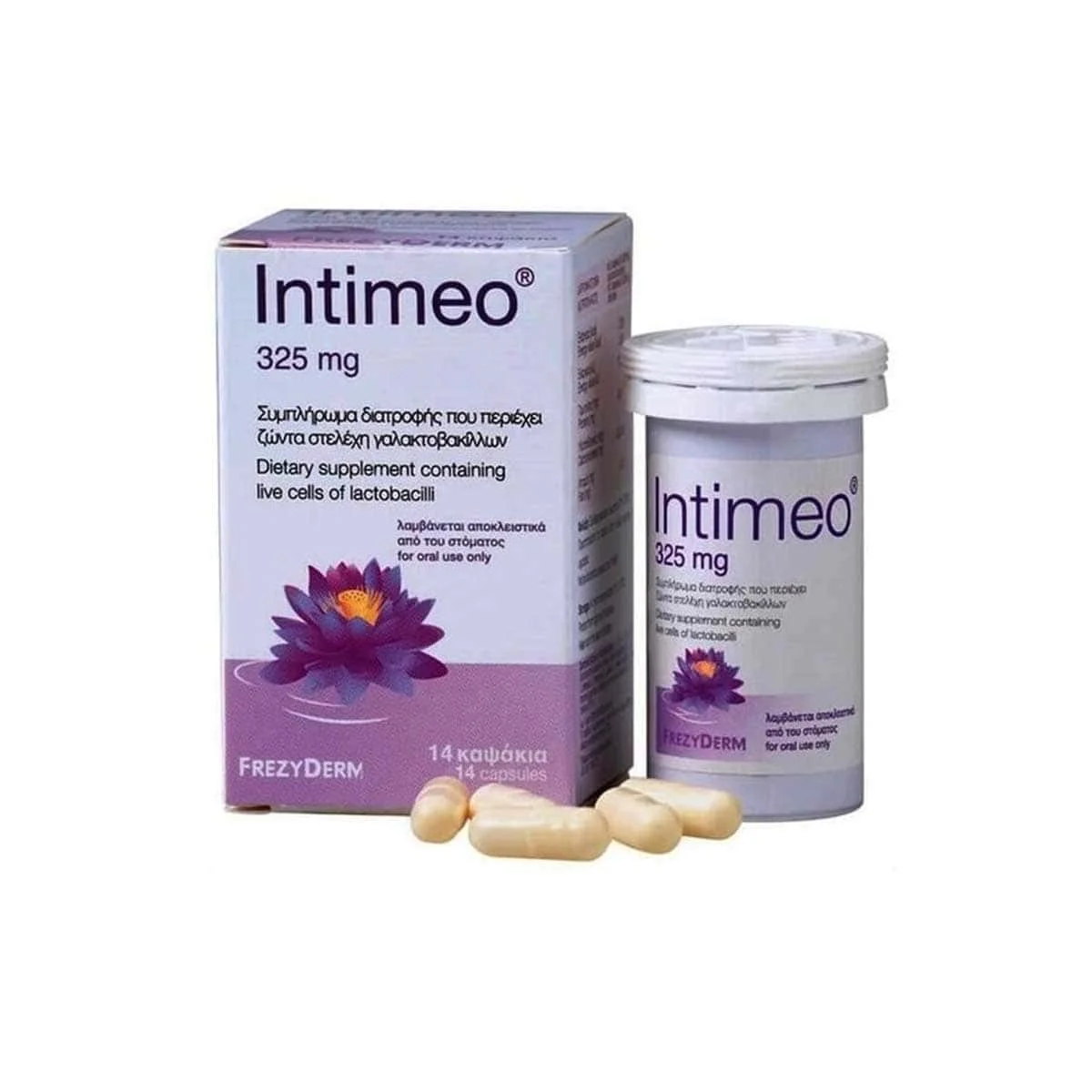 Φωτογραφία προϊόντος: Medipharmacy Frezyderm Intimeo Προβιοτικά 325mg 14 κάψουλες