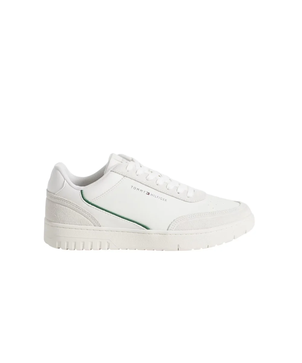 Φωτογραφία προϊόντος: Tommy Hilfiger - Ανδρικά Sneakers Th Basket Core Leather Suede Mix FM0FM05881-0F5 Εκρού