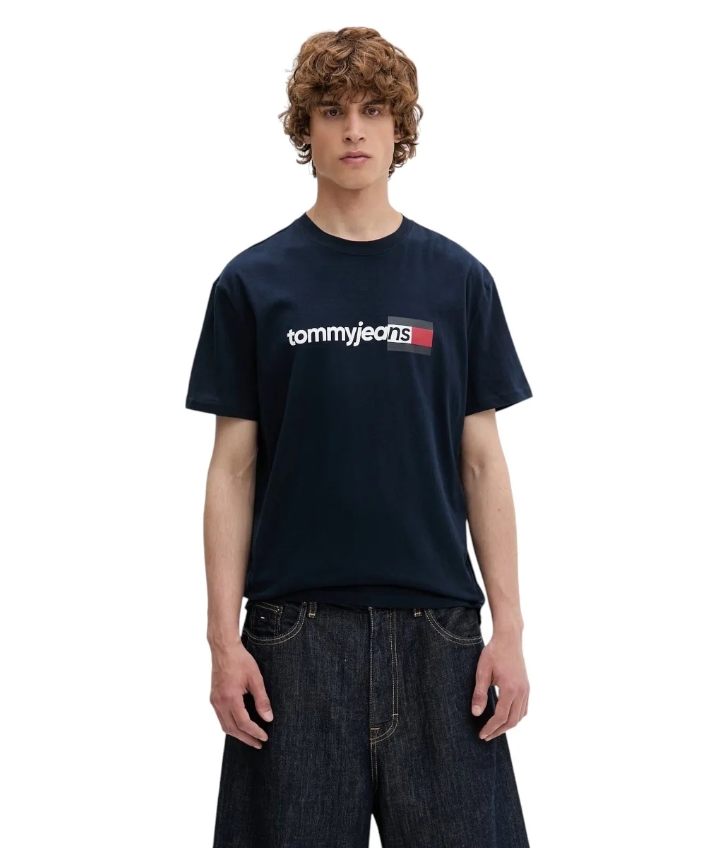 Φωτογραφία προϊόντος: Tommy Hilfiger - Ανδρικό T-shirt Entry Dna Regular Fit DM0DM23406-C1G Μπλε Σκούρο