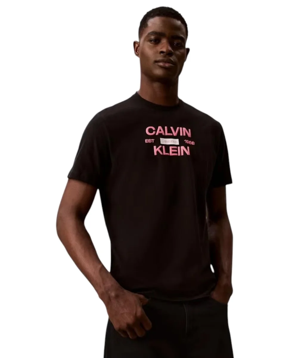 Φωτογραφία προϊόντος: Calvin Klein - Ανδρικό T-shirt Stack Grap Regular Fit LV04RG805G-UB1 Μαύρο