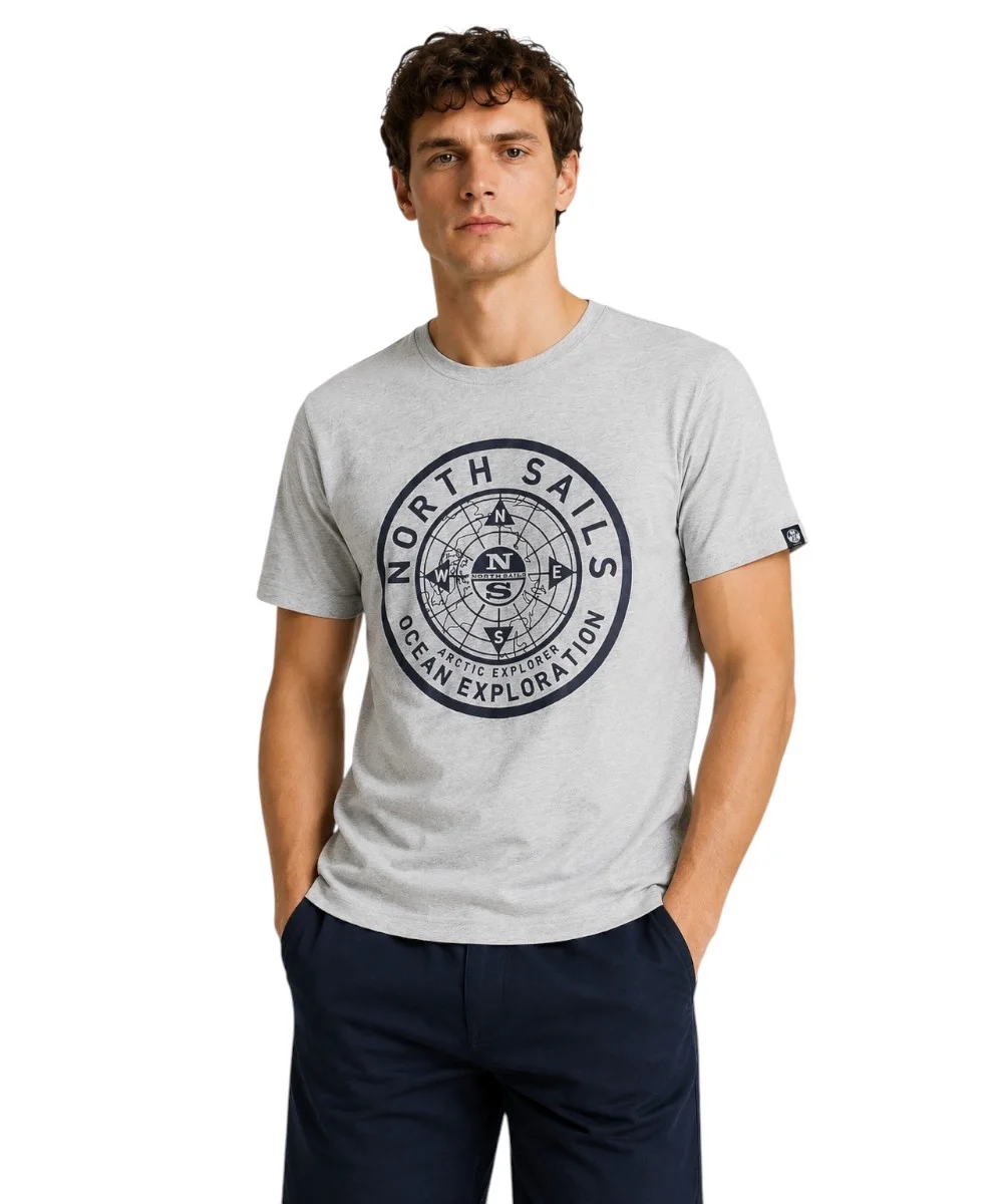 Φωτογραφία προϊόντος: North Sails - Ανδρικό T-shirt Κοντομάνικο Regular Fit 996025-000-0926 Γκρι