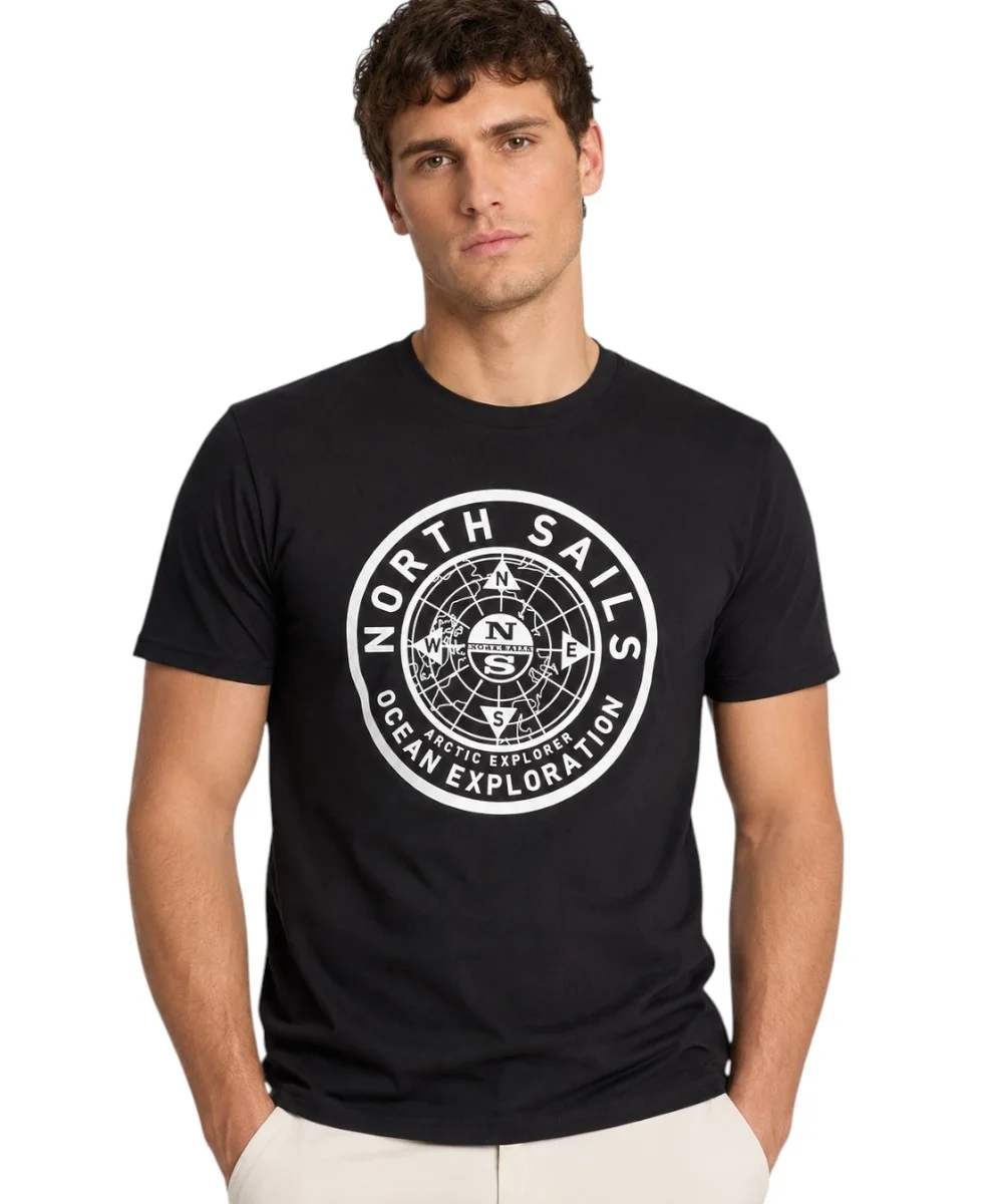 Φωτογραφία προϊόντος: North Sails - Ανδρικό T-shirt Κοντομάνικο Regular Fit 996025-000-0999 Μαύρο