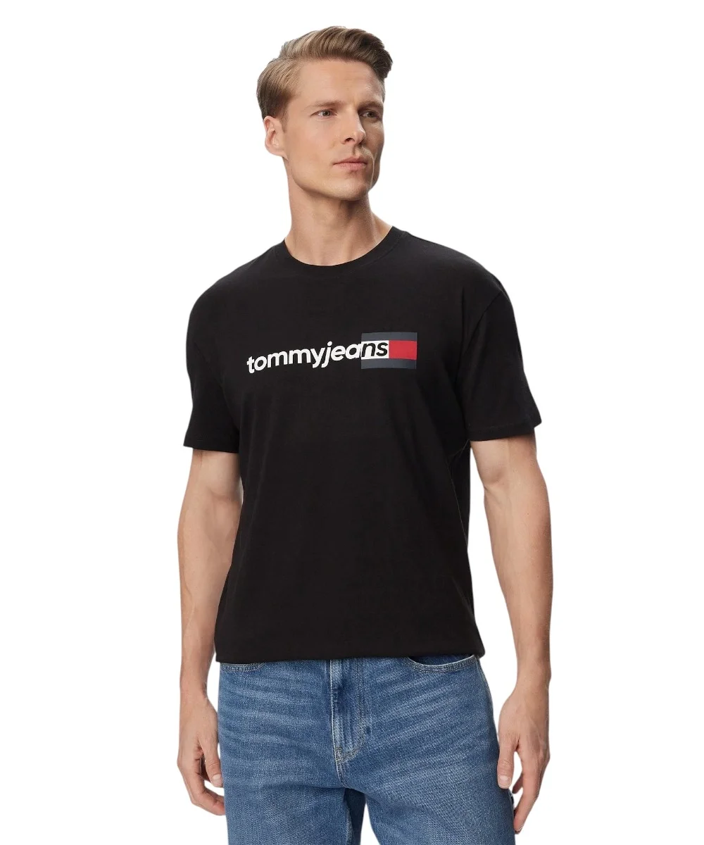 Φωτογραφία προϊόντος: Tommy Hilfiger - Ανδρικό T-shirt Entry Dna Regular Fit DM0DM23406-BDS Μαύρο