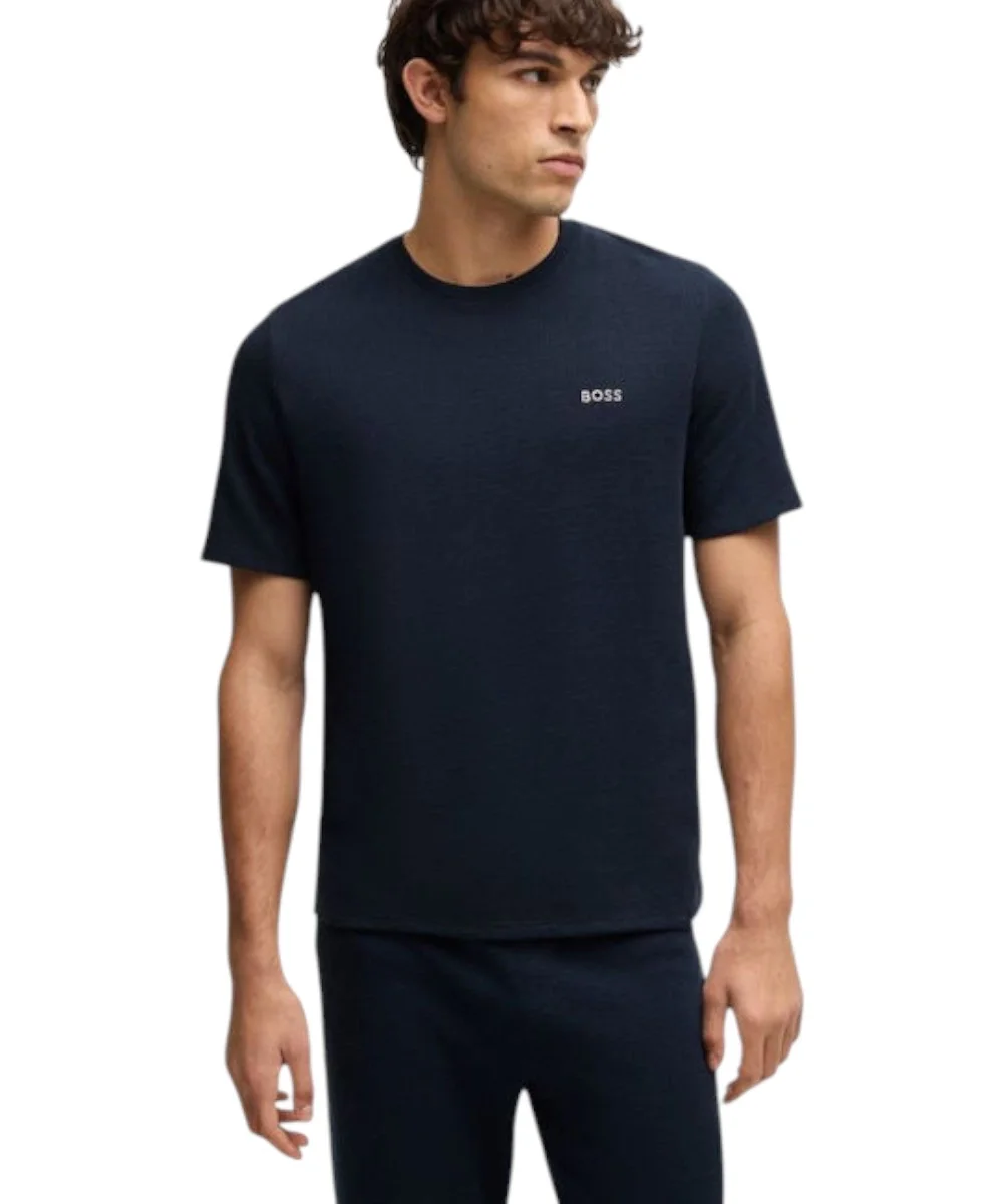 Φωτογραφία προϊόντος: Hugo Boss - Ανδρικό T-shirt Wafflet 50535891-403 Μπλε Σκούρο