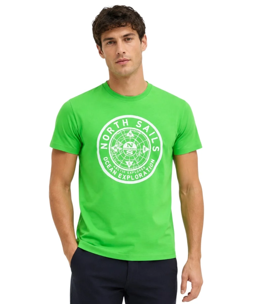 Φωτογραφία προϊόντος: North Sails - Ανδρικό T-shirt Κοντομάνικο Regular Fit 996025-000-0432 Λαχανί