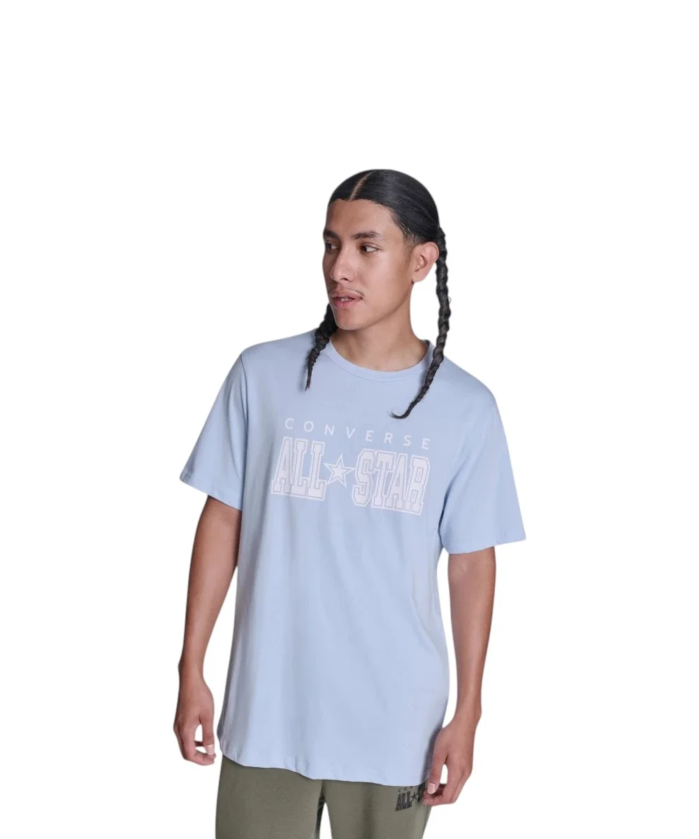 Φωτογραφία προϊόντος: Converse - Ανδρικό T‑shirt All Star Tee CVM5T163-415 Γαλάζιο