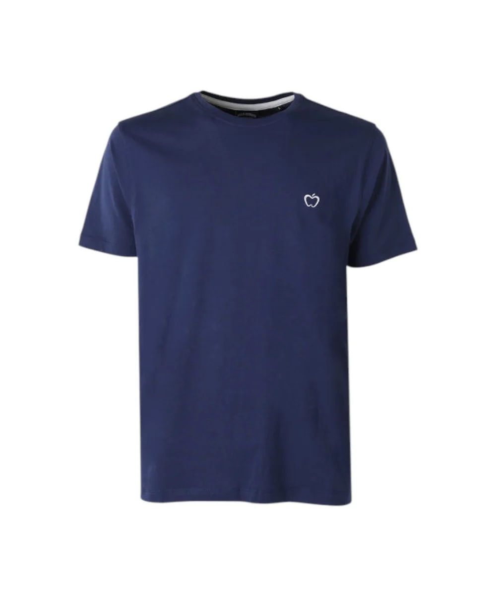 Φωτογραφία προϊόντος: Baci & Abbracci - Ανδρικό T-shirt Crew Neck with Logo BAM3381-INDACO Μπλε