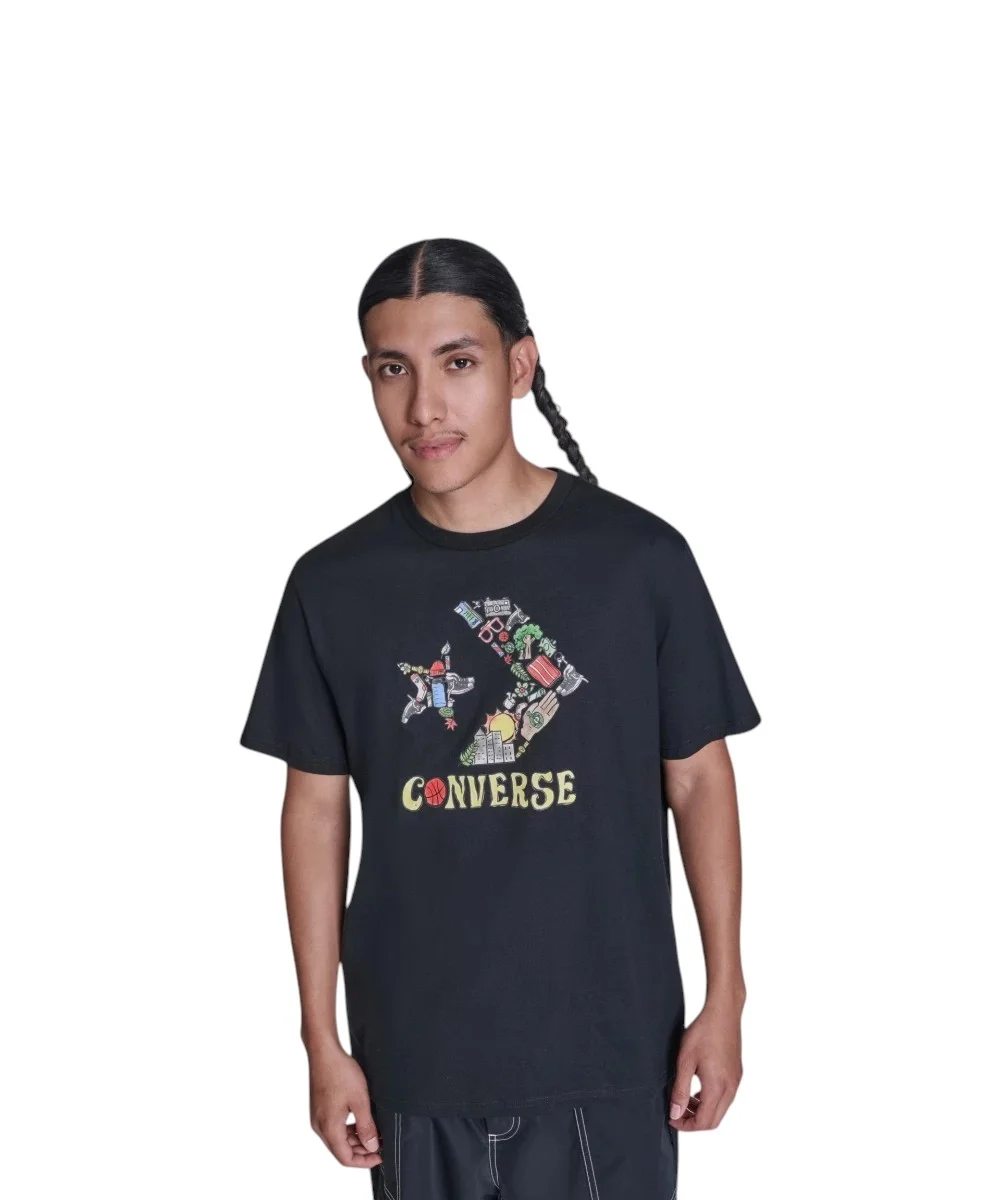 Φωτογραφία προϊόντος: Converse - Ανδρικό T‑shirt Logo Star Chev SS Tee CVM6T098-001 Μαύρο