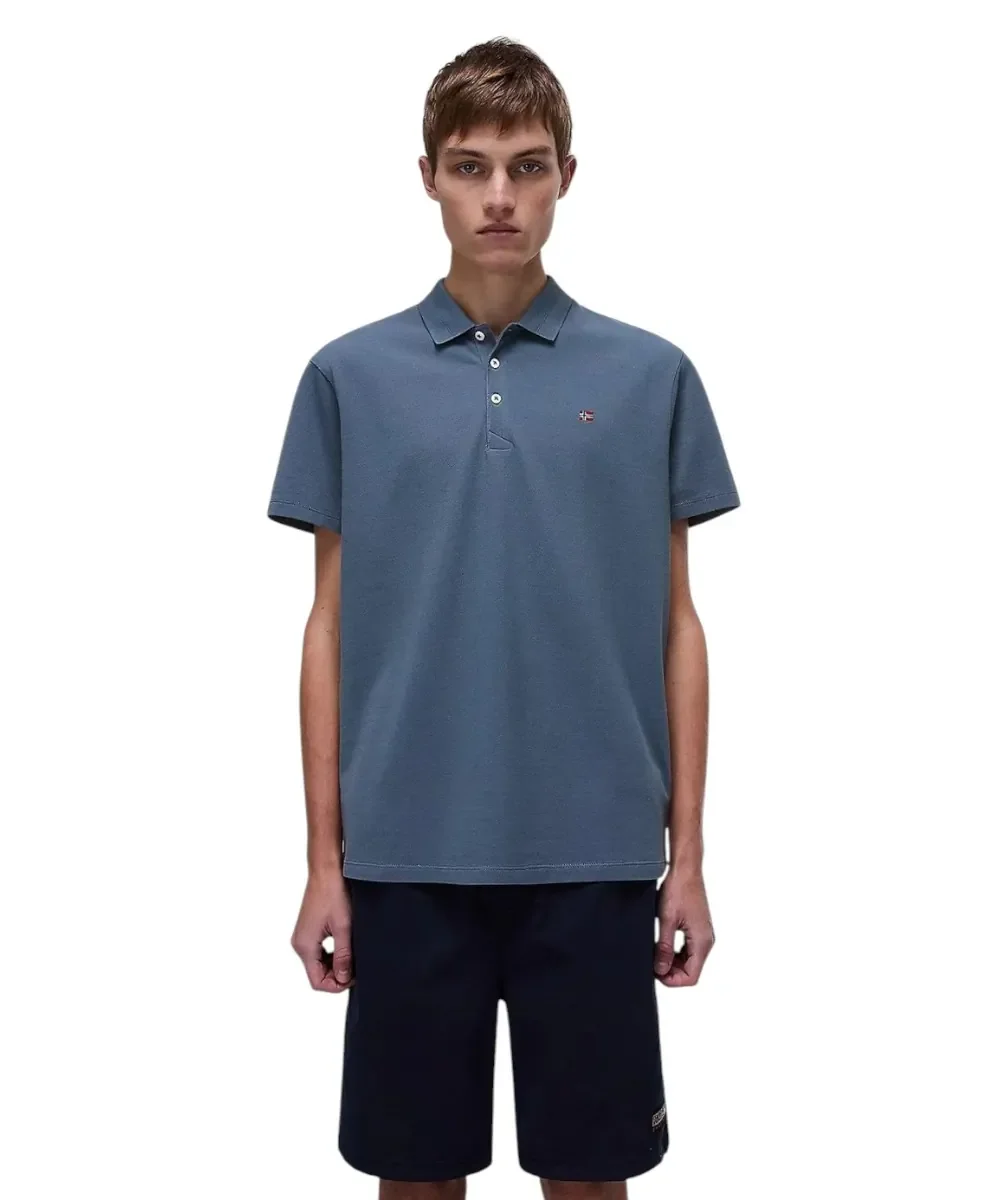Φωτογραφία προϊόντος: Napapijri - Ανδρικό T-shirt Polo Ealis SS Regular Fit NP0A4H8B-G1Y Γκρι
