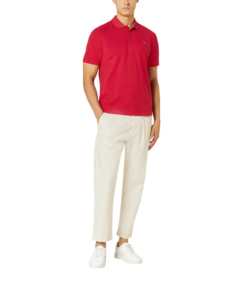 Φωτογραφία προϊόντος: Napapijri - Ανδρικό T-shirt Polo Ealis SS Regular Fit NP0A4H8B-R25 Κόκκινο