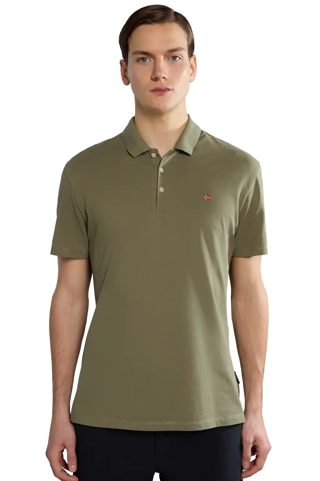 Φωτογραφία προϊόντος: Napapijri - Ανδρικό T-shirt Polo Ealis SS Regular Fit NP0A4H8B-GAE Πράσινο