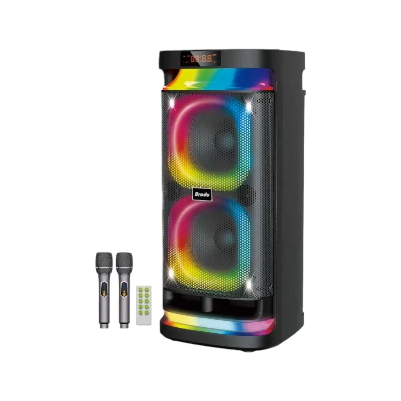 Φωτογραφία προϊόντος: Tradesor Φορητό ηχείο subwoofer με 2 μικρόφωνα Karaoke - 6.5" - BTS-1989 - 719893