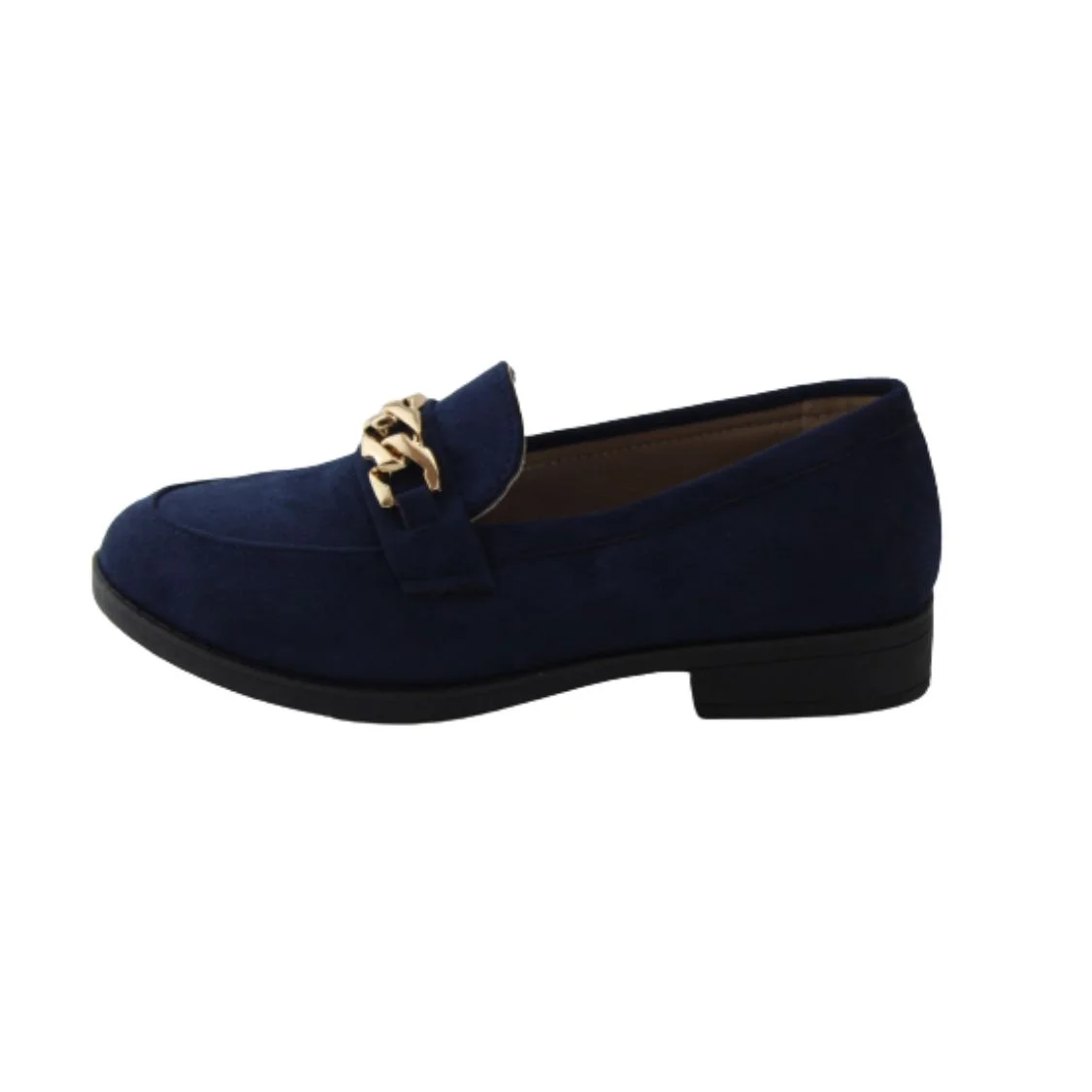 Φωτογραφία προϊόντος: ALTA MODA Μοκασίνι suede Navy με αγκράφα χρυσή