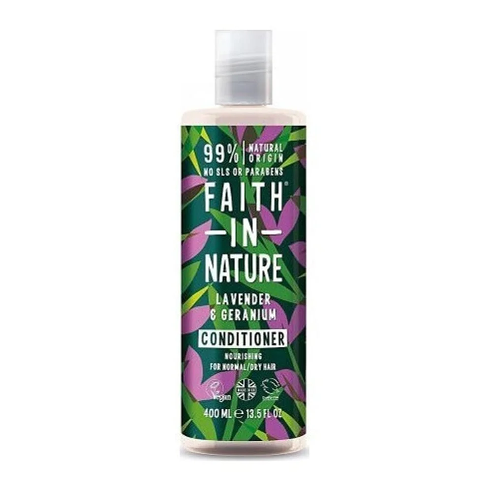 Φωτογραφία προϊόντος: Faith in Nature Lavender & Geranium Normal Hair Conditioner Ενυδάτωσης 400 mL -