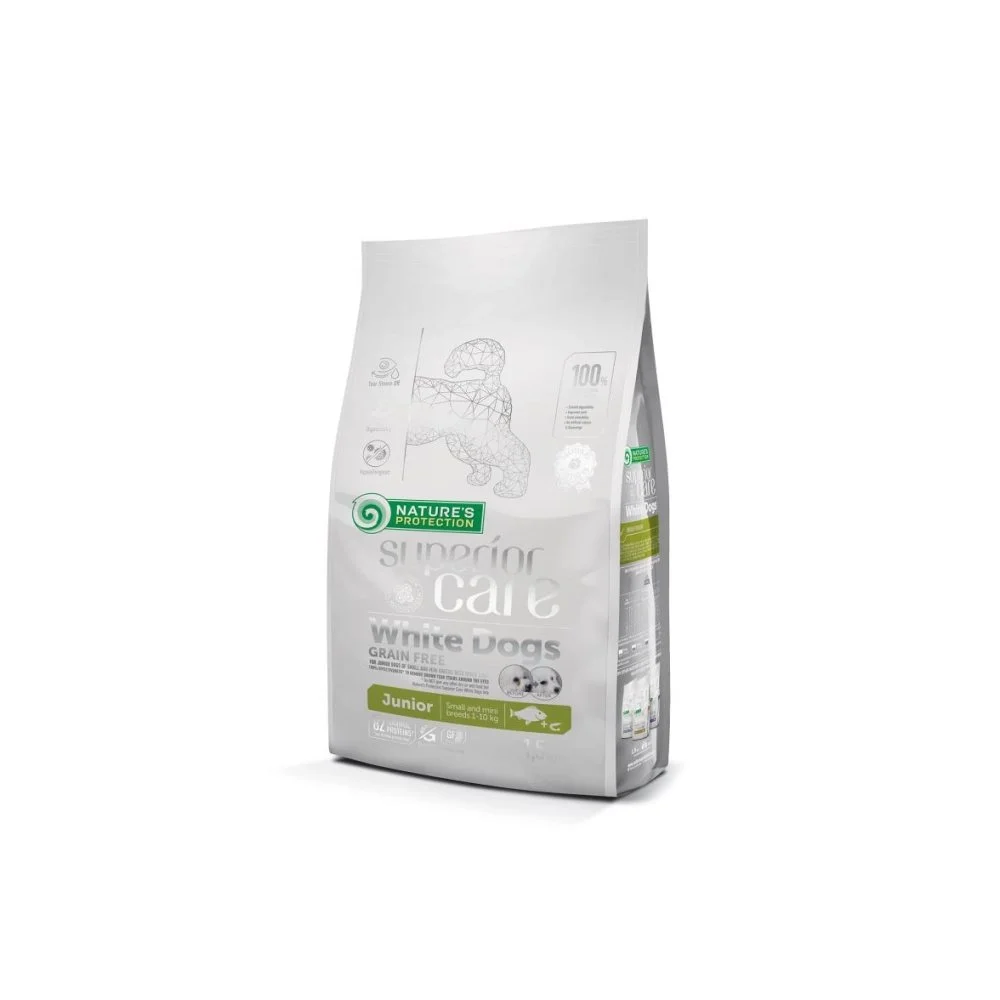 Φωτογραφία προϊόντος: Nature's protection Nature’s Protection Superior Care White Dogs Junior Ψάρι 1,5kg
