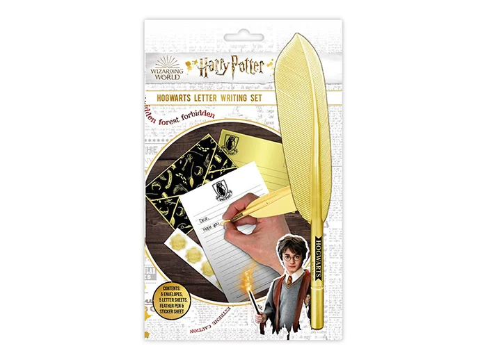 Φωτογραφία προϊόντος: Blue Sky Studios Σετ Αλληλογραφίας Harry Potter Feather Pen