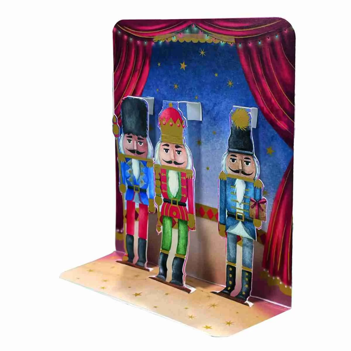 Φωτογραφία προϊόντος: Pictura Xmas 3D Αναδυόμενη Κάρτα Τρεις Καρυοθραύστες