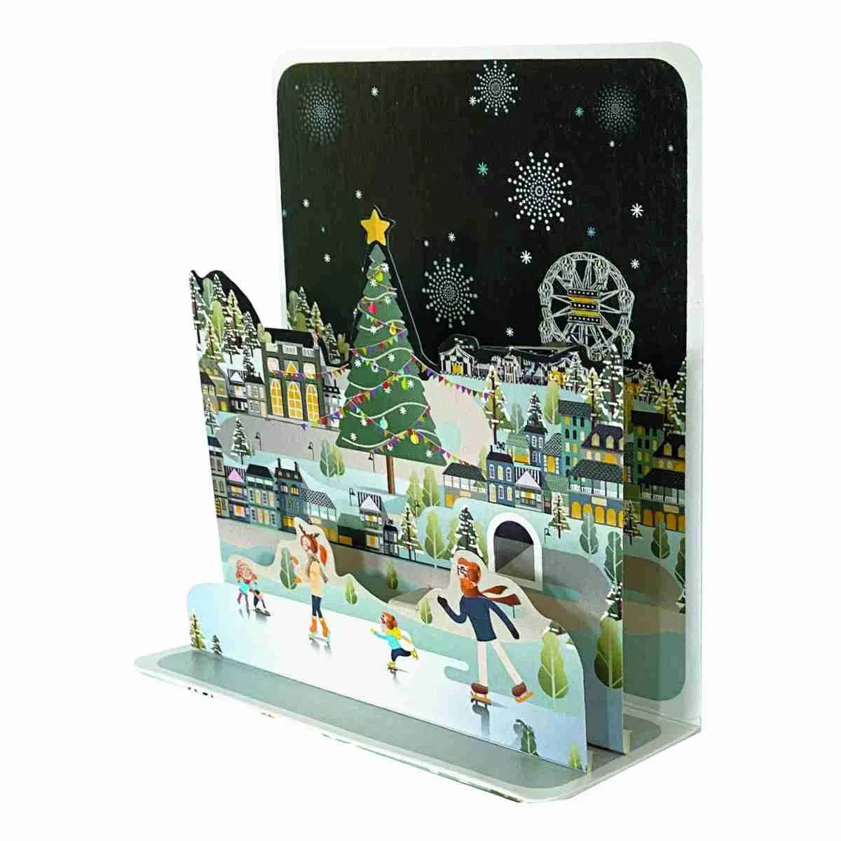Φωτογραφία προϊόντος: Pictura Xmas 3D Αναδυόμενη Κάρτα Πατινάζ στην Παγωμένη Λίμνη