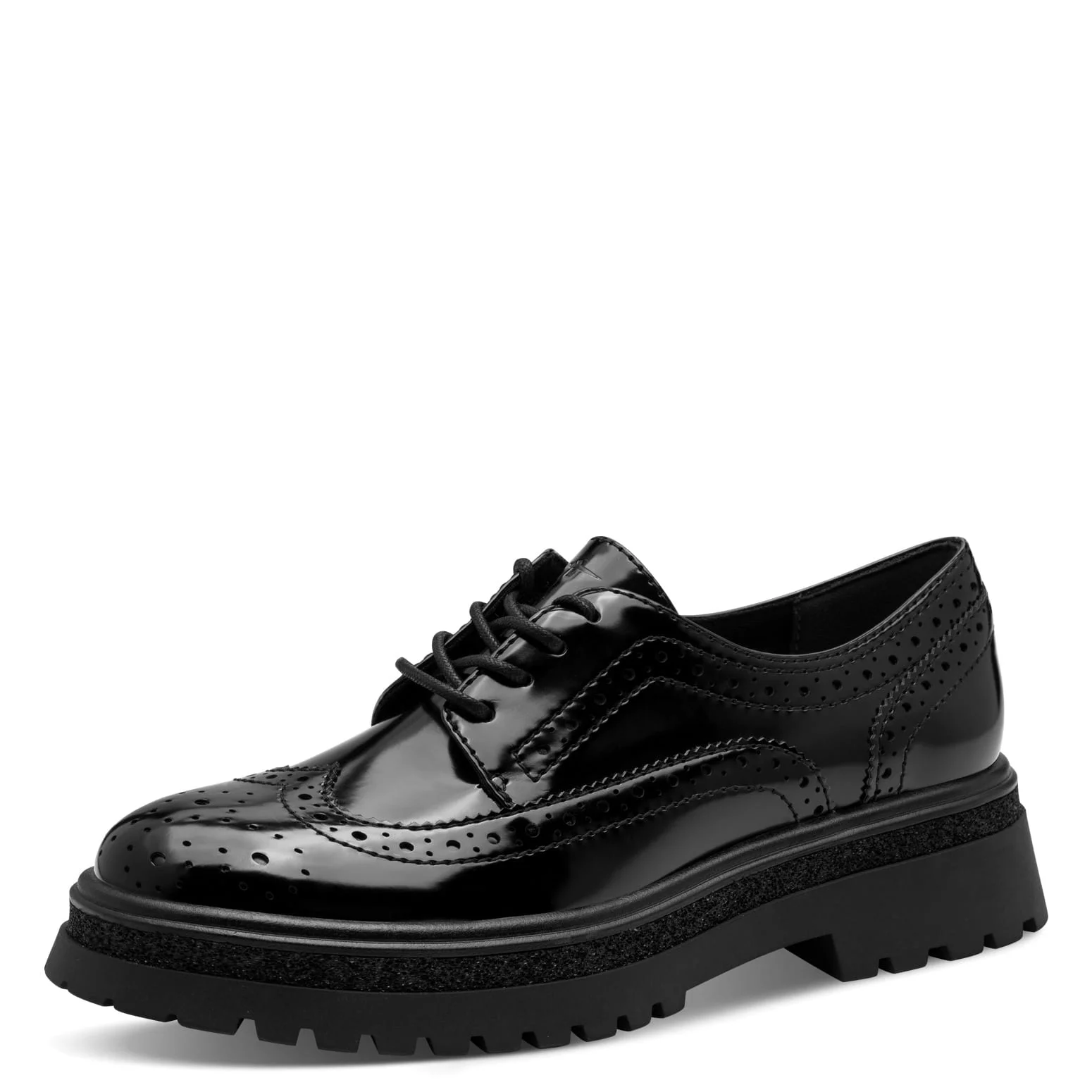 Φωτογραφία προϊόντος: Tamaris 1-23619-45-001 Γυναικεία Oxfords από Λουστρίνι σε Μαύρο χρώμα